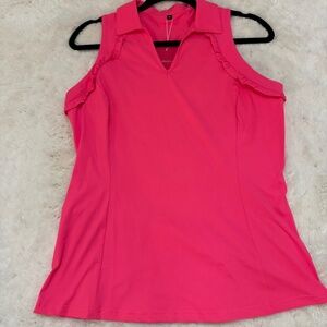 Hot Pink Faux Lilly Martina Polo